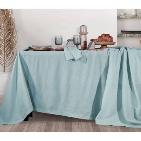 Nef Nef Τραπεζομαντηλο Cotton-Linen Aqua 150Χ250 | ΑΡΧΟΝΤΙΚΟ