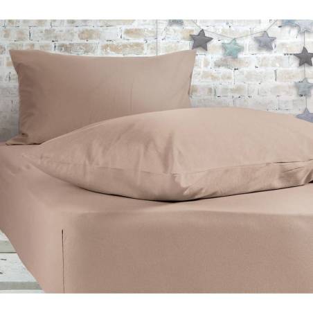 Σεντόνι Μακο King Size Jersey 180X200+30 1020-Linen - NEF-NEF Homeware