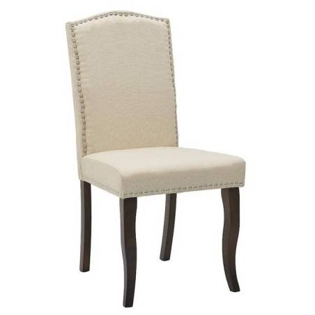 Καρέκλα Τραπεζαριας Ξύλινη Υφασματινη Καφε/μπεζ 3-50-836-0010 InArt