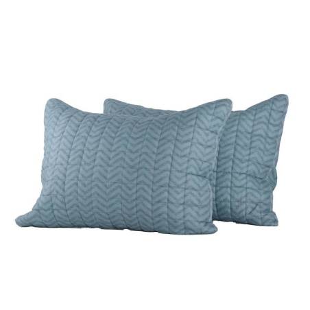 ΜΑΞΙΛΑΡΟΘΗΚΗ ΣΕΤ 2 ΤΕΜΑΧΙΩΝ TENISSON AQUA ΥΦΑΣΜΑ: 100% ΜIΚΡΟΙΝΕΣ - ΕΣΩΤ: 100% ΠΟΛΥΕΣΤΕΡ