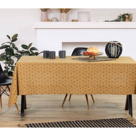 Τραπεζομάντηλο Delilah 140X140 50% Bambaki -50% Πολυεστερας Mustard