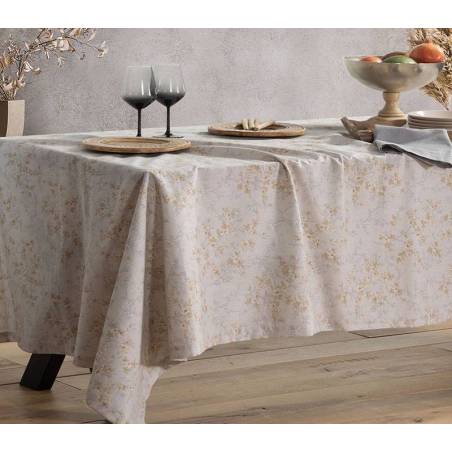 Τραπεζομάντηλο Floriel 150X300 100%bambaki Grey