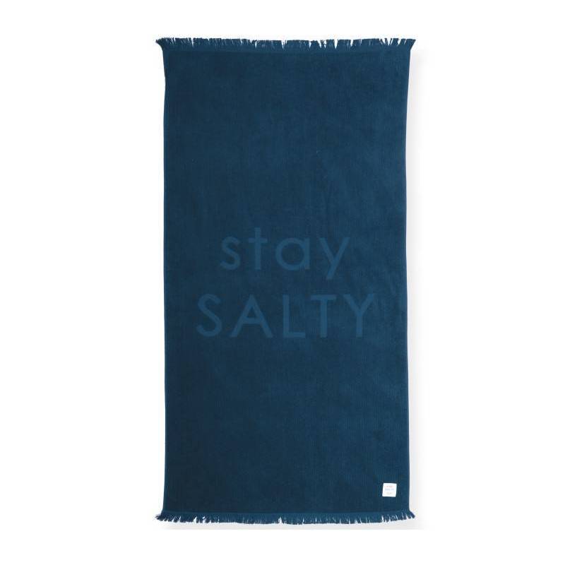 Πετσέτα Θαλάσσης Stay Salty 90X170 Blue 100% Βαμβάκι