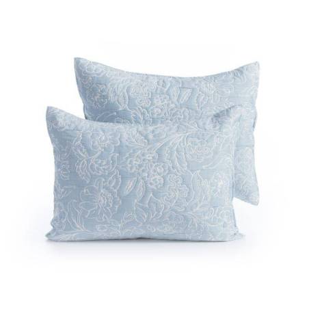 Μαξιλαροθήκη Βαμβ-πολ.moanna Blue Σετ 2τμχ