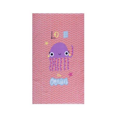 Παιδική Πετσέτα Θαλάσσης Jelly Fish 70X120 Coral