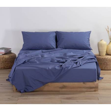 Σεντόνι Βαμβ.basic 170X270 - 1053-indigo - NEF-NEF Homeware
