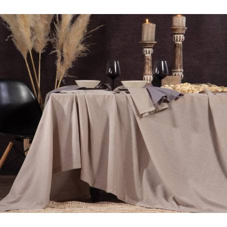 Τραπεζομάντηλο Βαμβ-λινο Cotton-linen 150X250 - Beige - NEF-NEF Homeware
