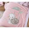 Βρεφική Κουβέρτα Αγκαλιάς Cute Snail 75X100 NEF-NEF Homeware - Pink
