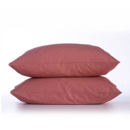 Μαξιλαροθήκες Σετ 2 Τεμαχιων Basic 52χ72 NEF-NEF Homeware - 1217-teracotta