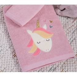 ΠΑΙΔΙΚΕΣ ΠΕΤΣΕΤΕΣ UNICORN FOREVER ΣΕΤ 2ΤΜΧ NEF-NEF HOMEWARE - PINK