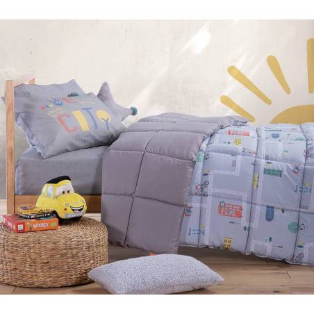Παιδικό Πάπλωμα Μονό Velocity 160X220 NEF-NEF Homeware - Grey