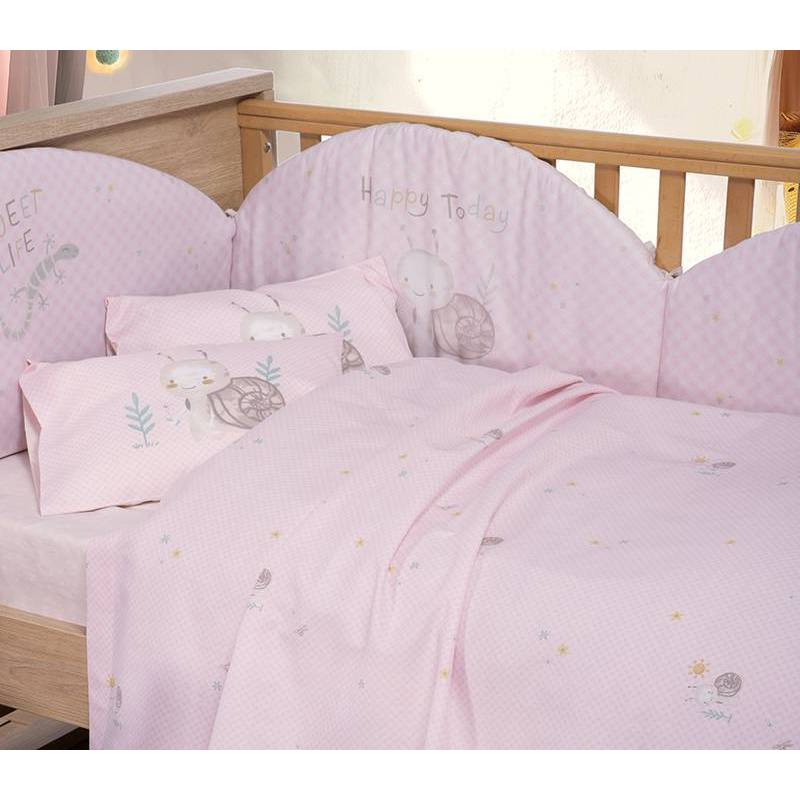 Παντα Κούνιας Cute Snail NEF-NEF Homeware - Pink