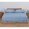 Σεντόνι Μεμονωμενο Διπλό Με Λαστιχο Jersey 140X200+30 NEF-NEF Homeware - L.blue
