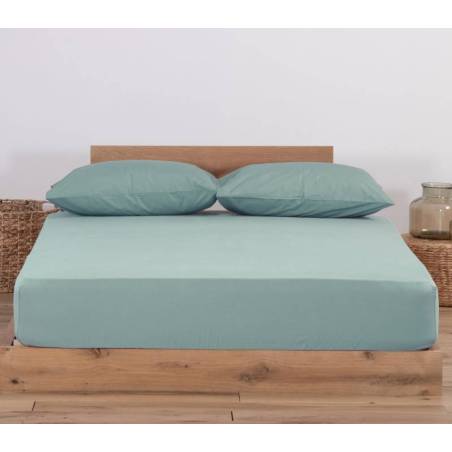 Σεντόνι Μεμονωμενο Διπλό Με Λαστιχο Jersey 140X200+30 NEF-NEF Homeware - Mint