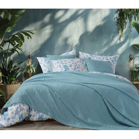 Κουβέρτα Πικε Υπέρδιπλη Elmer Blue 230X240 - Aqua - NEF-NEF Homeware