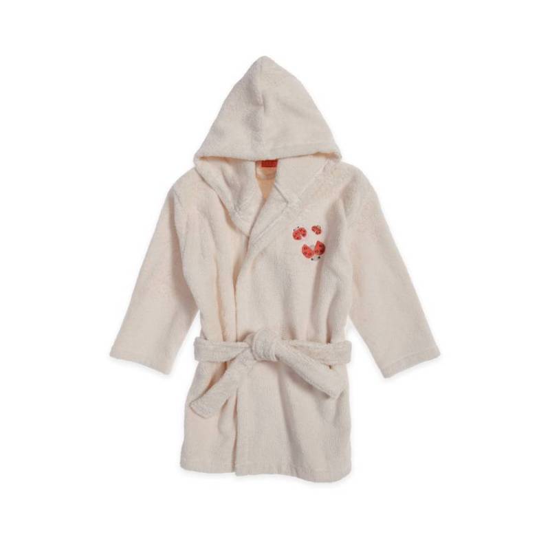 Βρεφικό Μπουρνούζι Lady Bug - Ecru - NEF-NEF Homeware
