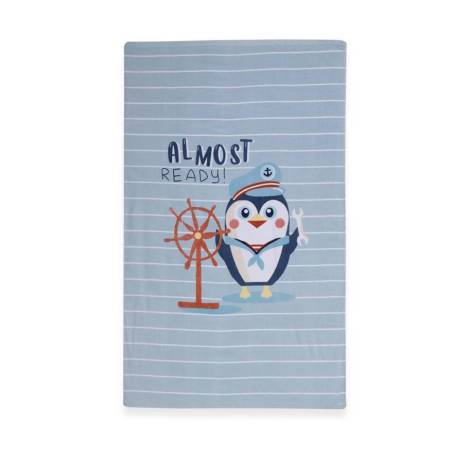 ΠΑΙΔΙΚΗ ΠΕΤΣΕΤΑ ΘΑΛΑΣΣΗΣ PENGUIN 70X120 - L.BLUE - NEF-NEF HOMEWARE