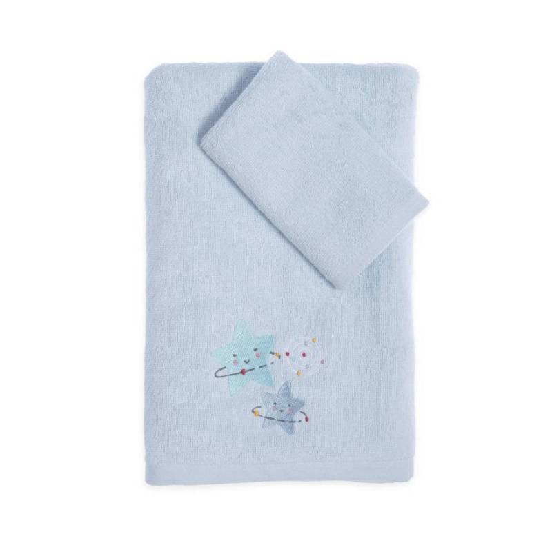 Βρεφικες Πετσέτες Σετ 2tmx Explore The Universe - L.blue - NEF-NEF Homeware