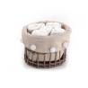 Διακοσμητικό Καλαθι Με Λαβετες "please" 30X30 Cream - NEF-NEF Homeware