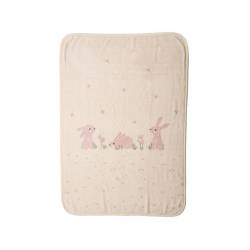ΚΟΥΒΕΡΤΑ ΠΟΛ.COUNTRY BUNNY 75X100 - IVORY - NEF-NEF Homeware