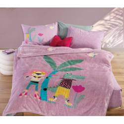 ΚΟΥΒΕΡΤΑ ΠΟΛ.ROLLER FRIENDS 160X220 - LILAC - NEF-NEF Homeware