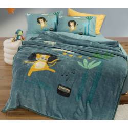 ΚΟΥΒΕΡΤΑ ΠΟΛ.WILD DANCE 160X220 - STONE BLUE - NEF-NEF Homeware
