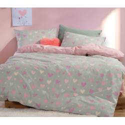 ΠΑΠΛΩΜΑΤΟΘΗΚΗ ΒΑΜΒ.ΣΕΤ ΜΟΝΗ HEARTS ATTACK - GREY - NEF-NEF Homeware