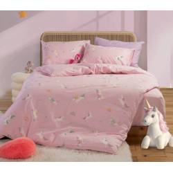 ΠΑΠΛΩΜΑΤΟΘΗΚΗ ΒΑΜΒ.ΣΕΤ ΜΟΝΗ UNICORNS STYLE - PINK - NEF-NEF Homeware