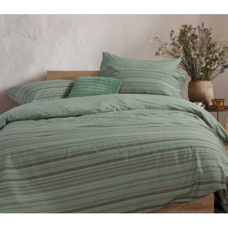 Παπλωματοθήκη Βαμβ.degree Σετ Μονή - Green - NEF-NEF Homeware