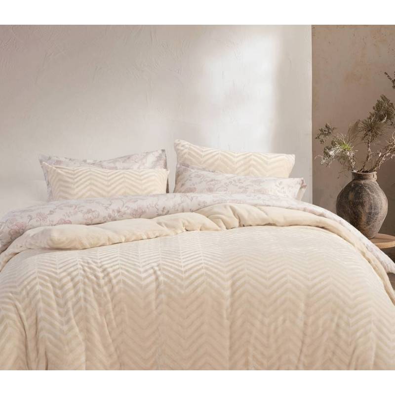 Παπλωματοθήκη Πολ.carmen Σετ Monh - Ecru - NEF-NEF Homeware