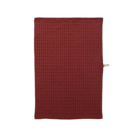 Ποτηρόπανο Βαμβ.wafflow 24 45X68 - Bordo - NEF-NEF Homeware