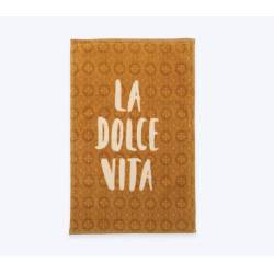 ΠΟΤΗΡΟΠΑΝΟ ΒΑΜΒ.LA DOLCE VITA ΒΕΛΟΥΤΕ 40Χ60 - MUSTARD - NEF-NEF Homeware