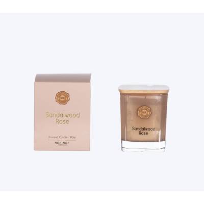 ΑΡΩΜΑΤΙΚΟ ΚΕΡΙ SANDALWOOD ROSE 180gr - ROSE - Nef - Nef Homaware
