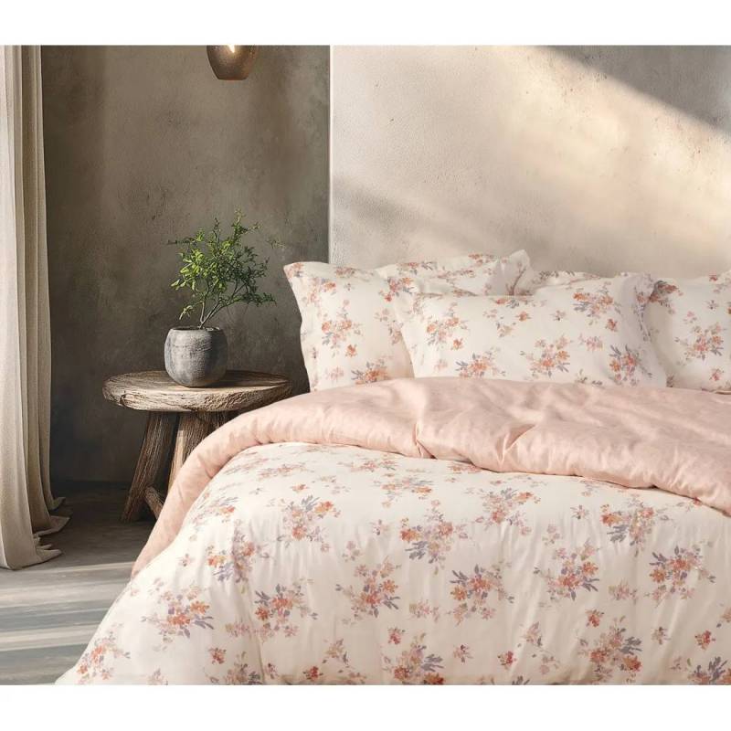 Πάπλωμα Βαμβ.-πολ Lefebr 240χ230 - Ecru/rose - NEF-NEF Homeware