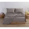 Σεντόνι Βαμβ.basic Μ.λ.160χ200+30 - 1185-mocca - NEF-NEF Homeware