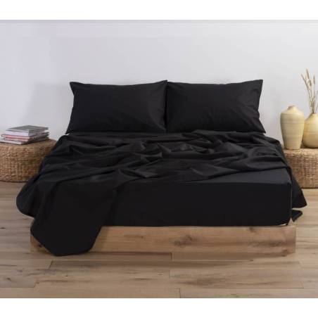 Σεντόνι Βαμβ.basic Μ.λ.120χ200+30 - 1136-black - NEF-NEF Homeware