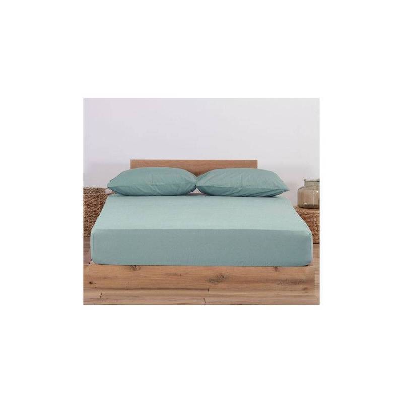 Σεντόνι Μεμονωμενο Μακο King Size Jersey 180X200+35 - Mint - NEF-NEF Homeware