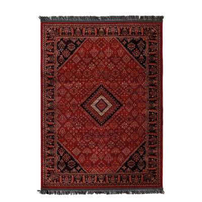 Κλασικό χαλί Afgan 306A D.RED BLACK Royal Carpet - 100 x 160 cm