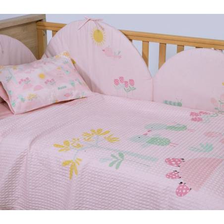 Βρεφική Κουβέρτα Πικε Κούνιας Spring Happiness 110X150 NEF-NEF Homeware