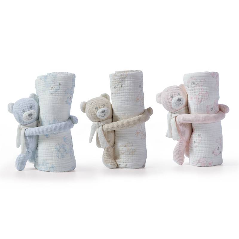 Κουβερτακι Με Αρκουδακι Teddy 75X100 NEF-NEF Homeware