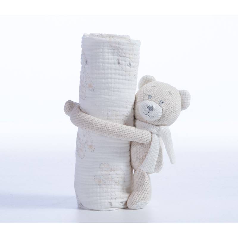 ΚΟΥΒΕΡΤΑΚΙ ΜΕ ΑΡΚΟΥΔΑΚΙ TEDDY 75X100 NEF-NEF HOMEWARE