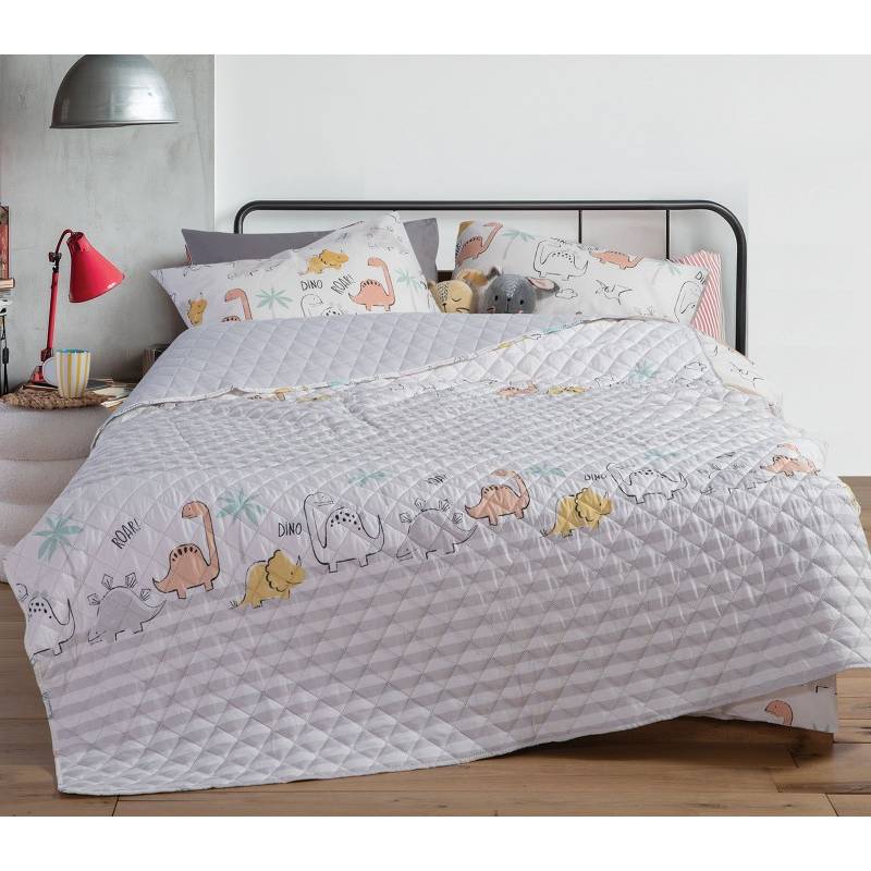 Παιδικό Κουβερλί Μονό Dinosaur Art 180X240 NEF-NEF Homeware