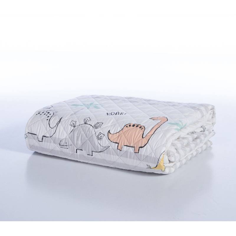 Παιδικό Κουβερλί Μονό Dinosaur Art 180X240 NEF-NEF Homeware