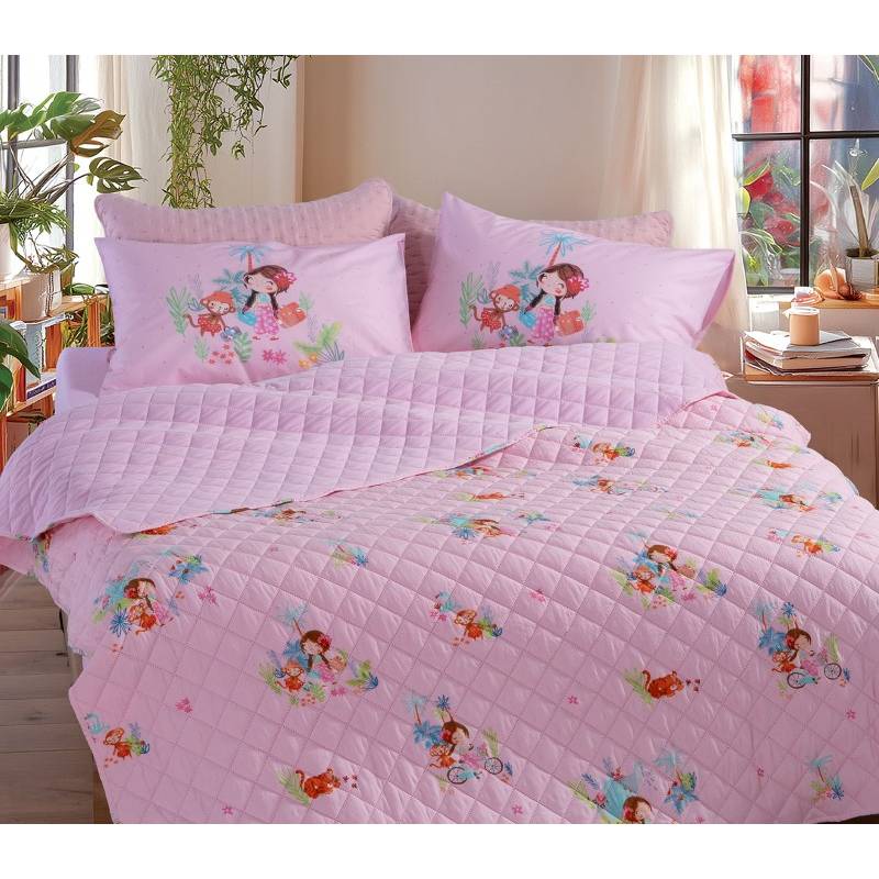 Παιδικό Κουβερλί Μονό Welcome To India 180X240 NEF-NEF Homeware