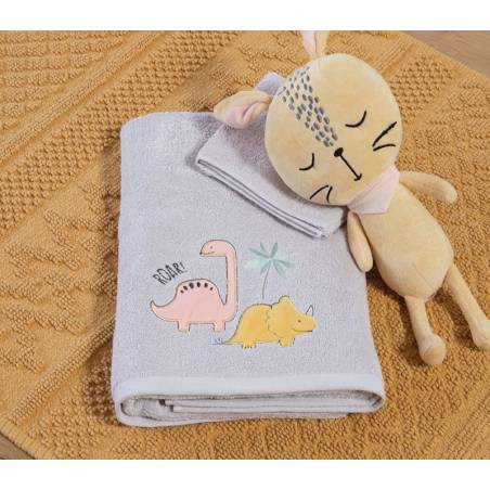 Παιδικες Πετσέτες Σετ 2tmx Dinosaur Art NEF-NEF Homeware