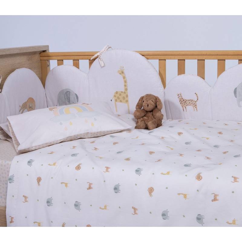 Βρεφικά Σετ Σεντόνια Κούνιας Jungle In Motion NEF-NEF Homeware