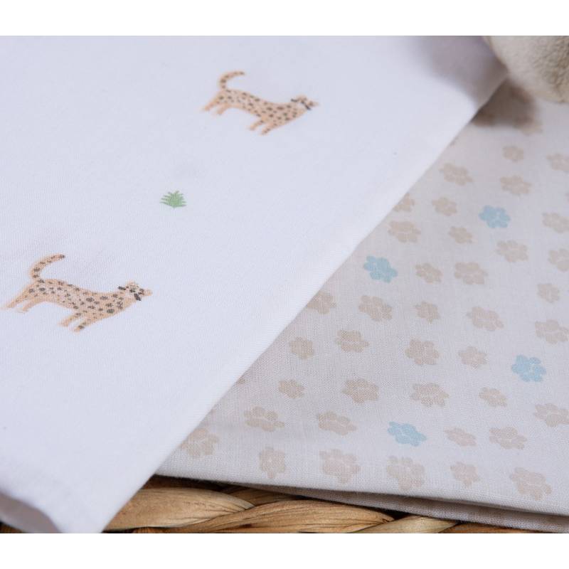Βρεφικά Σετ Σεντόνια Λικνου 2τμχ Jungle In Motion NEF-NEF Homeware