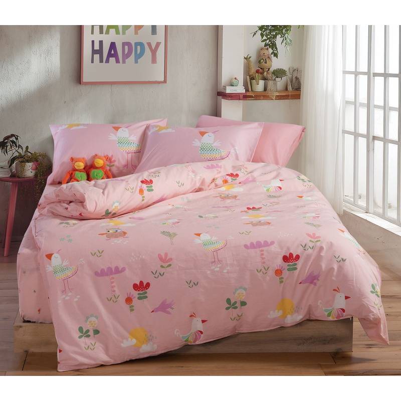 ΠΑΙΔΙΚΑ ΣΕΤ ΣΕΝΤΟΝΙΑ ΜΟΝΑ BIRDS MANIA 170X260 NEF-NEF HOMEWARE