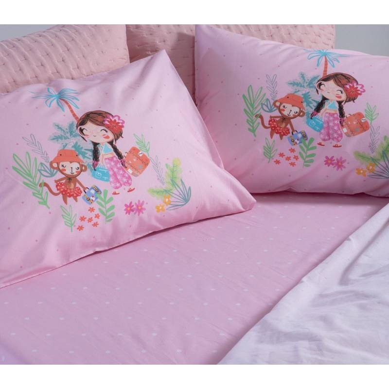 ΠΑΙΔΙΚΑ ΣΕΤ ΣΕΝΤΟΝΙΑ ΜΟΝΑ WELCOME TO INDIA 170X260 NEF-NEF HOMEWARE