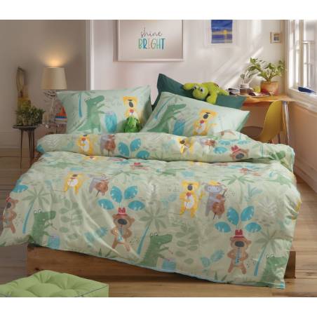 ΠΑΙΔΙΚΑ ΣΕΤ ΣΕΝΤΟΝΙΑ ΜΟΝΑ JUNGLE MUSIC 170X260 NEF-NEF HOMEWARE